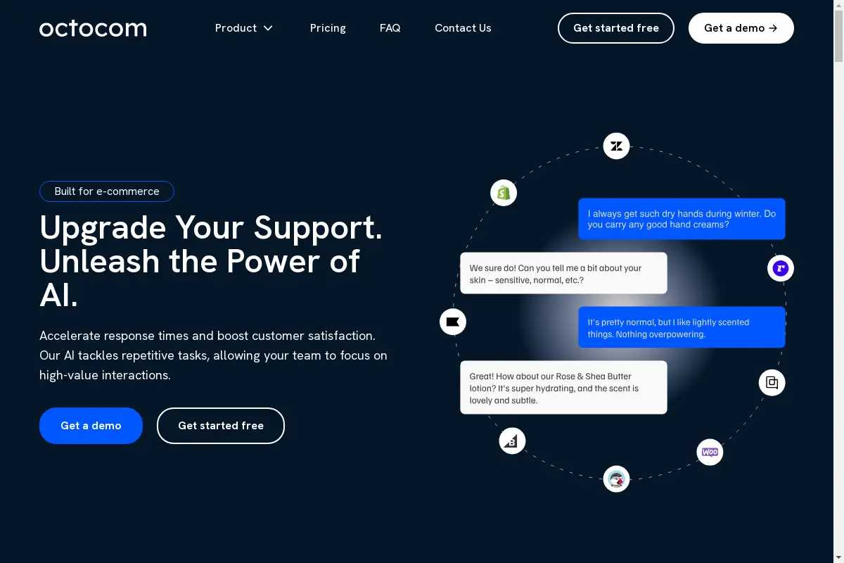 Octocom: GPT-powered AI chatbot for eCommerce SMEs